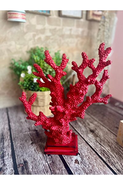 Dekor Büyük Boy Mercan Biblo ,Ev Dekorasyonu