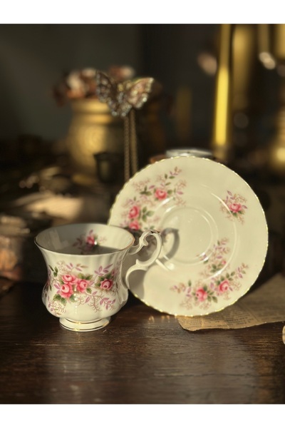 Handmadesign Royal Albert Lavender Rose Double Kahve \ Çay Fincan Seti