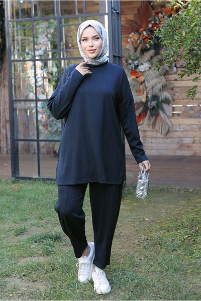 Moda Rosa 25K2289 - Dark Navy Blue - Fisher Collar Double Set