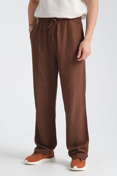 Redline Άνετο λινό ανδρικό παντελόνι - Saga Baggy Fit
