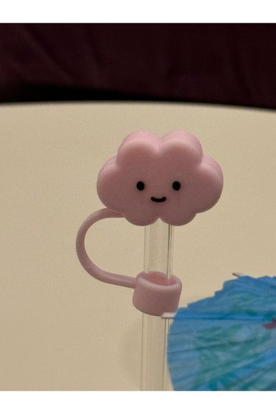 ÇAKRA Smiling Cloud Model Silicone Dust-Proof Leak-Proof Straw Cover 1 Piece Compatible with Stanley Thermos