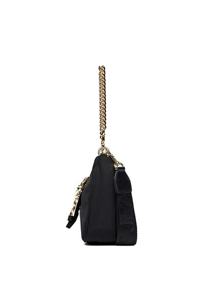 Versace Black Short Strap Shoulder Bag with Gold Brand Logo - 75Va4Bfgzs809-899