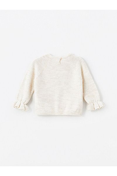 LC Waikiki Lw – Baby-Strickpullover mit Rundhalsausschnitt und Stickerei