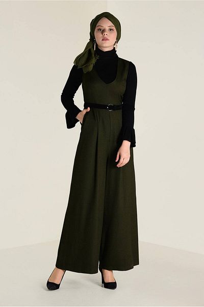 Alvina Ζώνη με λαιμόκοψη V 2 τεμαχίων Jumpsuit 4574