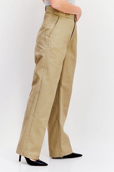 Dickies Women Regular Fit Solid Pant, Khaki