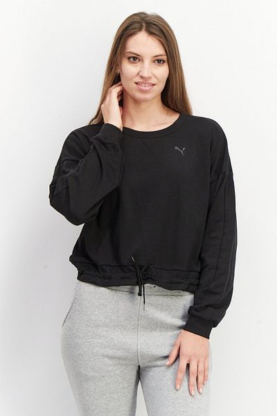 Puma Women Sportswear Fit Long Sleeve Training Sweatshirt, Black