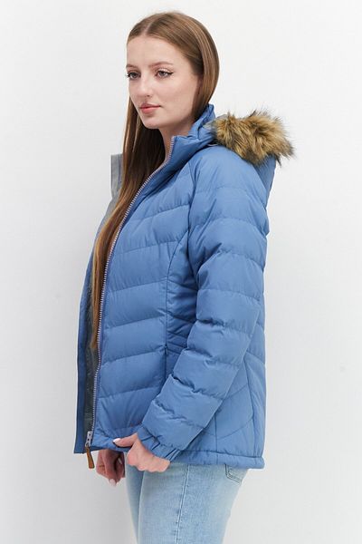 Trespass Women Hooded Plain Puffer Jacket, Blue