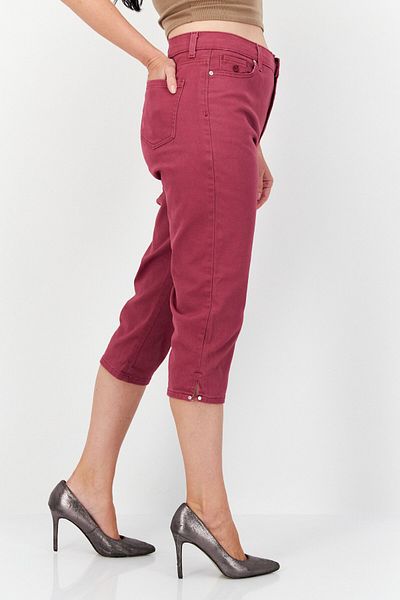 Gloria Vanderbilt Women Stretchable Solid Denim Jeans, Purple