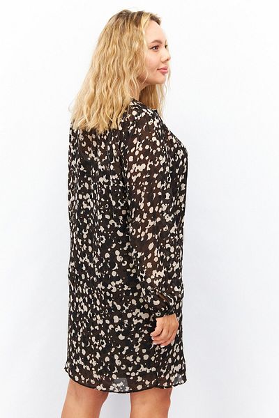 Esprit Women Printed Mini Casual Dress, Black Combo