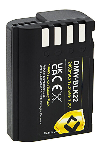 Patona Μπαταρία Προστασίας DMW-BLK22 2600mAh αντικατάσταση για Panasonic Lumi...