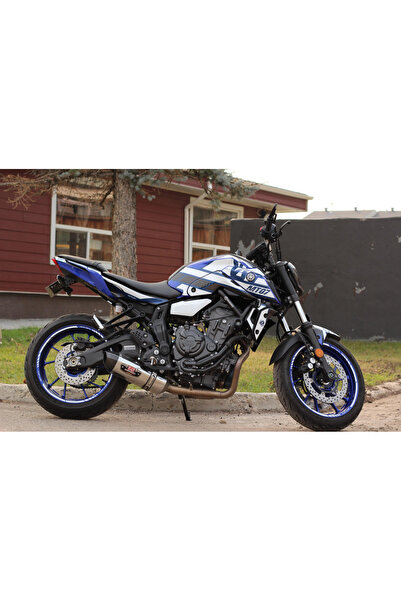 Run Grafik Shop YAMAHA MT 07 2020-2024 Uyumlu GRI SERTLI STİCKER SET FULL BOD...