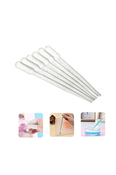 Eminonutoptanci Pipetă epoxidică pentru pasteur, pipetă pentru pasteur, 3 ml (5 bucăți)