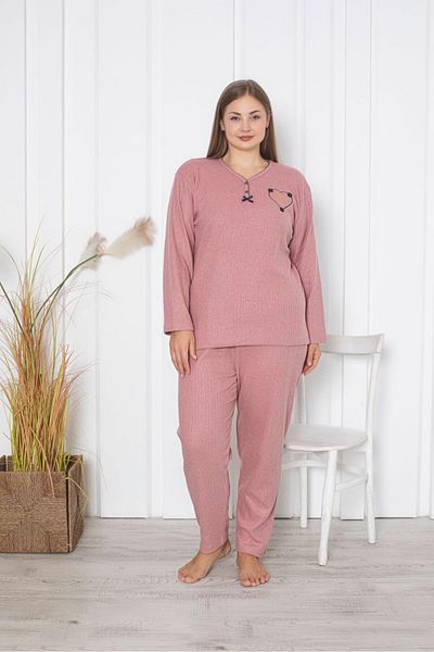 Asel Σετ πιτζάμες Interlock Plus Size