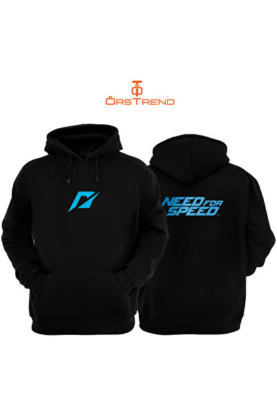 ÖRSTREND سويت شيرت بقلنسوة مطبوع للجنسين من Need for Speed