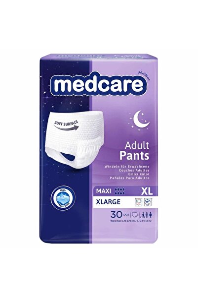 MEDCARE Maxi Emici Külot Yetişkin Hasta Bezi XLarge XL Beden 8 Damla 30'lu 4 ...