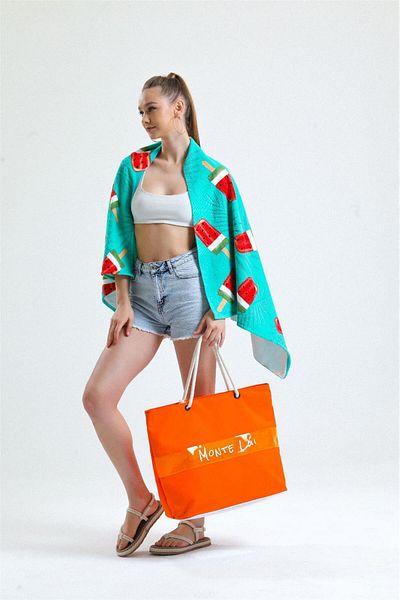 Monte Lui Τσάντα παραλίας Orange 1011 Model