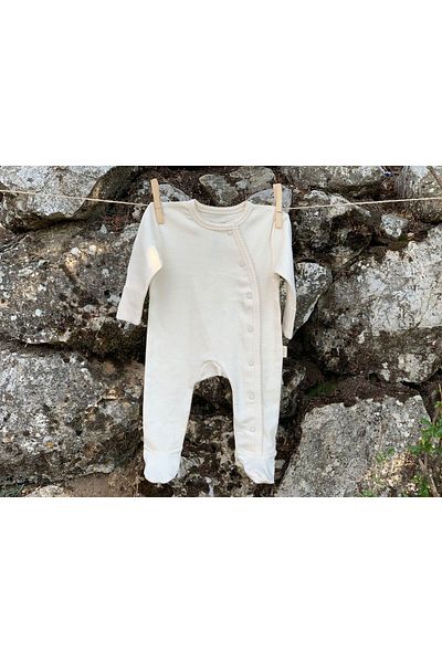 Naturaborn Gots Organic Certified Newborn Crocheted Baby Jumpsuit with Snap Fasteners