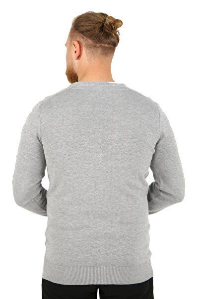 DAKSEL Brg Gray Color Men's Buttoned Cardigan