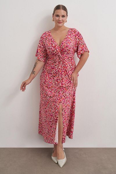 MYLİNE Rochie tricotată cu noduri în față