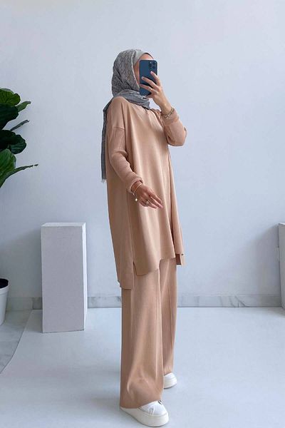 Ka Hijab Mira Mercerized Hijab Set - Milk Coffee