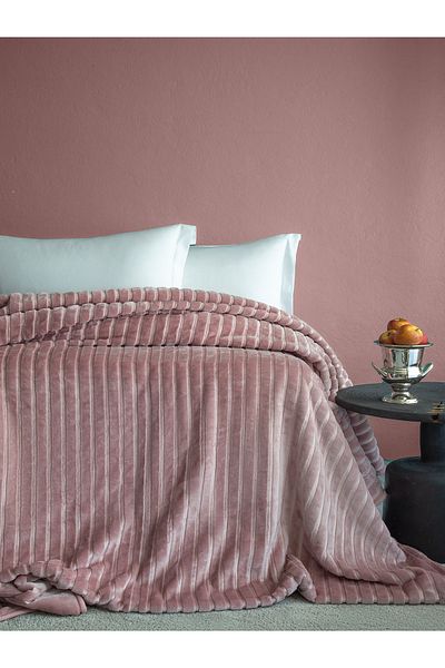 BED LİNE Bedline Gentle Blanket Blush 200*220 cm