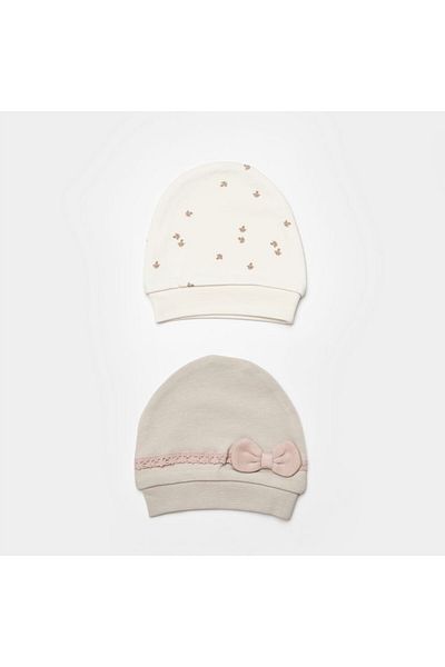 Biorganic Sweet Lady 2-Piece Baby Hat 72245