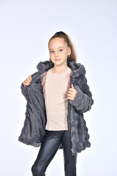 Kamex Bubble Plush Coat Lined Girl's