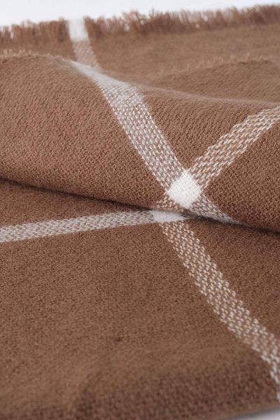 Addax Quadratisch gemusterter Schal Shawl2019-d3