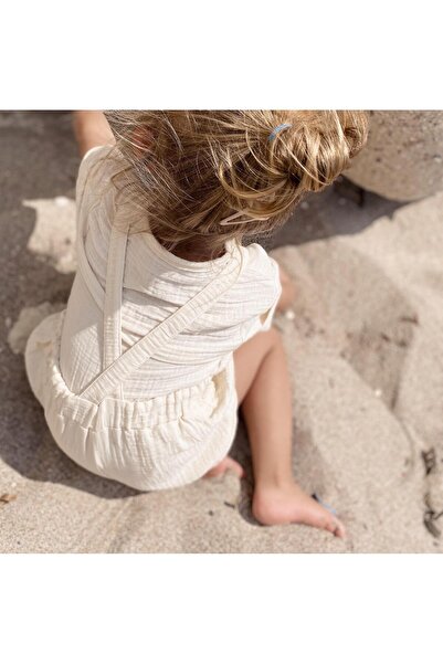 Naturaborn Nb1077 Gots Organic Certified Muslin Baby Jumpsuit with Shorts