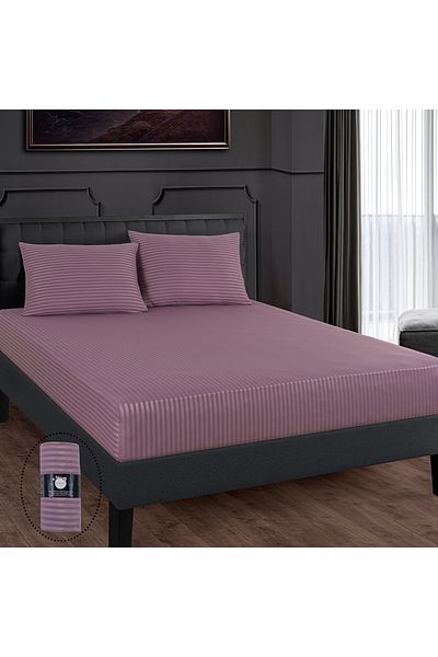 Isessia İrem Cotton Satin Duvet Cover Set - Fitted Sheet Set