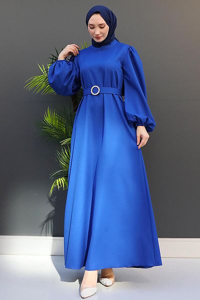 GİYZAMİLA Φόρεμα Feyza Hijab Saks