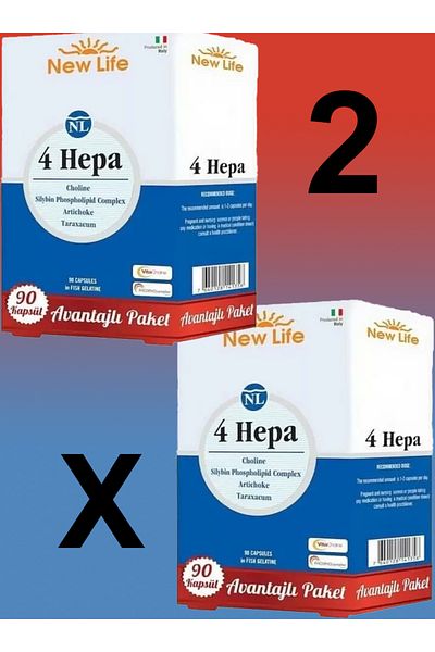 New Life Hepa 90 Capsules - 4 Pack X2
