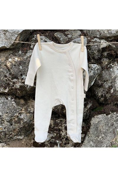 Naturaborn Gots Organic Certified Newborn Crocheted Baby Jumpsuit with Snap Fasteners