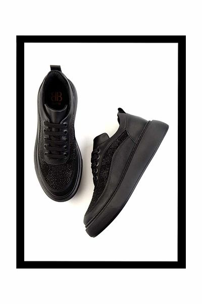 Bambi Women's Black Sneakers K 01924041209