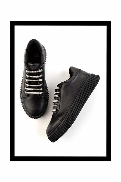 Bambi Women's Black Sneakers K 01714131009