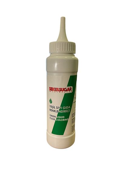 ŞEKER & SUGAR Green Liquid Food Colorant 250 ml