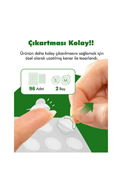 Troubless Ultra Ince Ve Şeffaf Suya Dayanıklı %700 Emme Kapasiteli Kore Üretimi Akne Ve Sivilce Bandı 96'lı