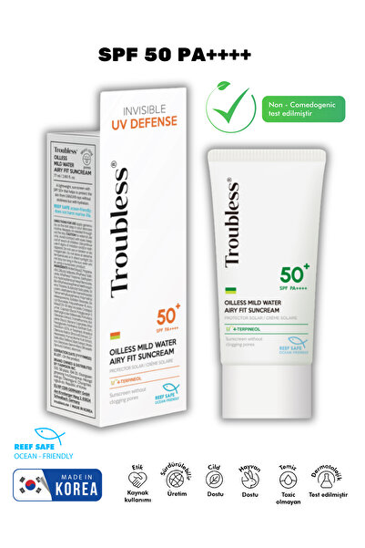 Troubless كريم الشمس المهدئ ذو الأساس المائي من أويلز ميلد ووتر إيري فيت، 77 مل