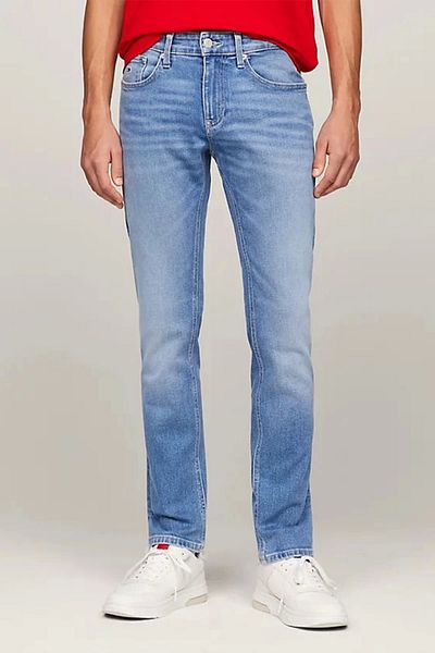 Tommy Hilfiger Scanton Denim Jeans - Men's, Slim Fit, 5 Pockets, Daily Use, Stylish Appearance with Brand Logo