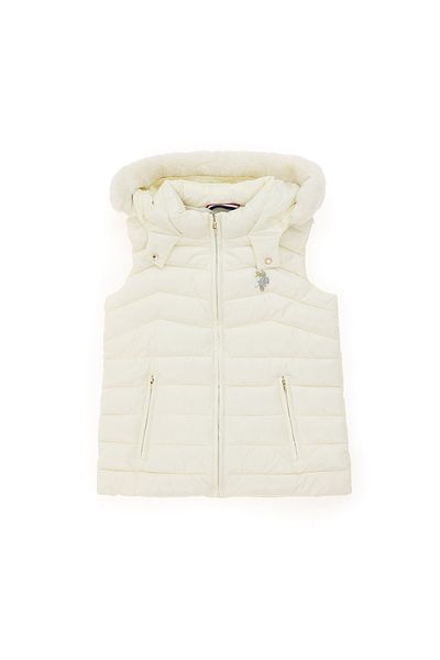 U.S. Polo Assn. Girl's Cream Vest 50291742 -Vr071