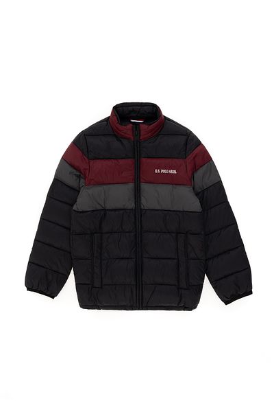 U.S. Polo Assn. Boys' Black Coat 50291715 -Vr046