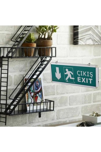 Cata CT-9167 3W Exıt Çıkış Armatürü Ledli 3 Saat Akülü