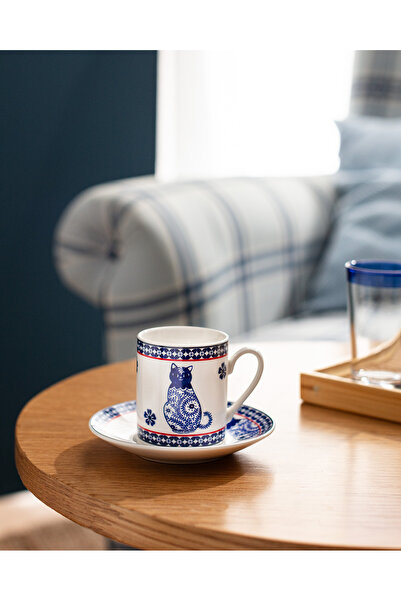 Madame Coco طقم فناجين قهوة تشات مكون من قطعتين - ملون - 90 مل