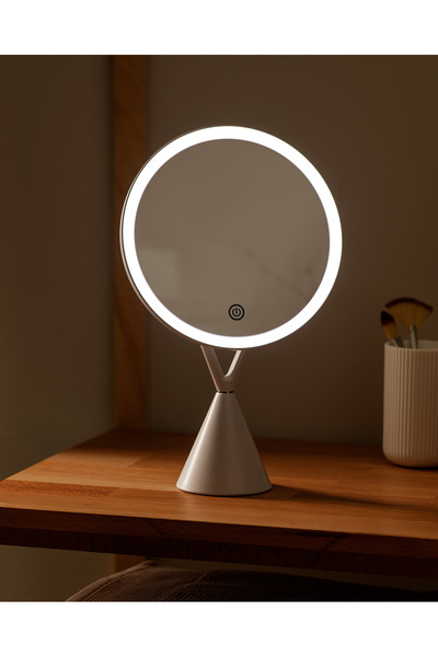 Madame Coco Cabeza Ledli Ayna - Beyaz