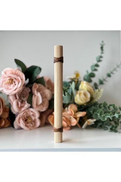 HANDEYAPİMİ 22.4 cm Rattan Kulp- 224mm Rattan Kulp -Dolap Kulp -Çekmece Kulp- Hasır Kulp-meşe renk kulp