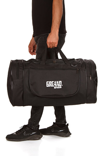 GreandBags 2 Lİ SİYAH SEYAHAT ÇANTASI 4 BÖLMELİ ÇANTA SPOR ÇANTASI BÜYÜK BOY VALİZ