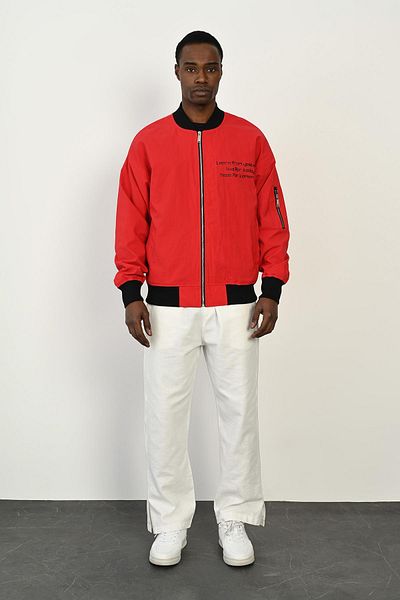 Rocqerx R-2447 Sleeve Zipper Detailed Lined Parachute Jacket