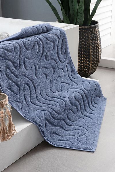 neşe home collection Prosop pentru picioare Joy Matte Blue - 50x75 Cm