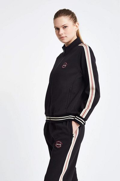 Lescon 24ntbv 002120633   Hanorac negru pentru femei cu fermoar