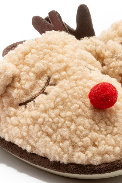 Twigy Diry Kadın,Garson Boy Ev Terliği Kahverengi 36/41